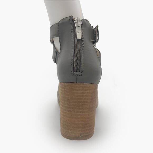 MARC FISHER "Gabie" Block Heel Ankle Strap Sandals (Taupe | Size 8) - Picture 6 of 9